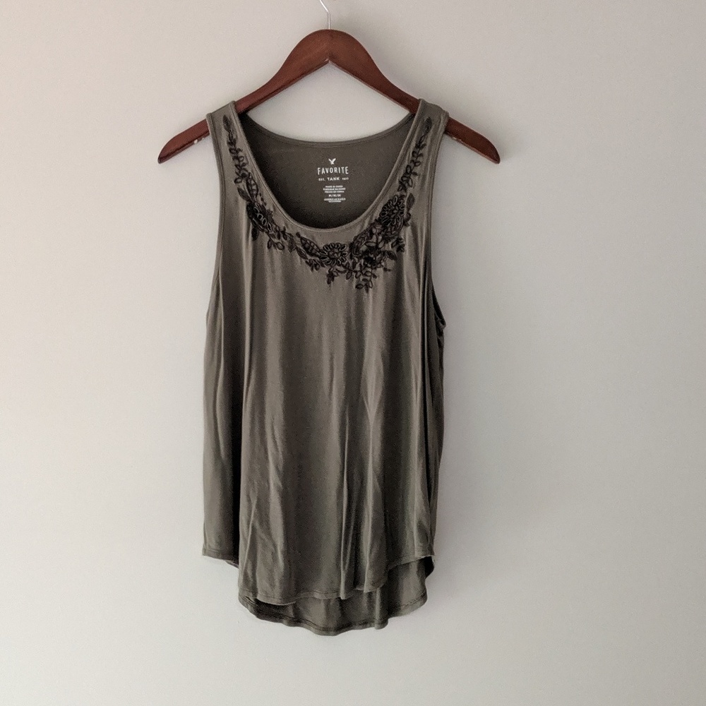 American Eagle Soft & Sexy Scoop Neck Tank Top M